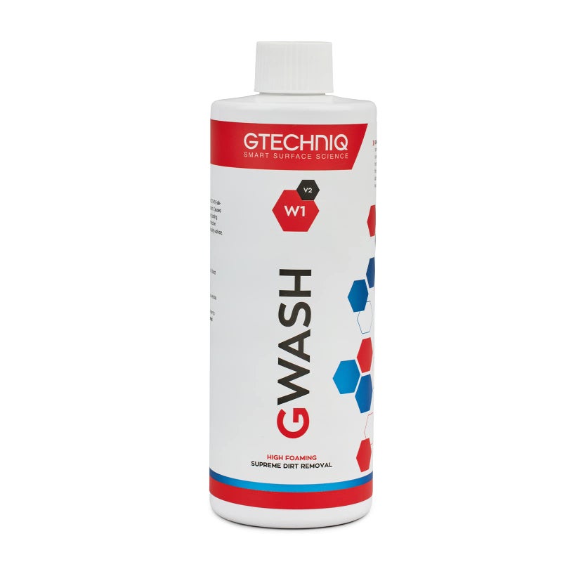Gtechniq - W1 GWash - High Foam, Breaks Bond Between Dirt Film & Paint; Lubricates for Minimal Surface Abrasion; Max Gloss Retention (250 milliliters) - Image 1